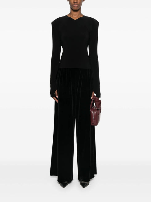 NORMA KAMALI V NECK T-SHIRT